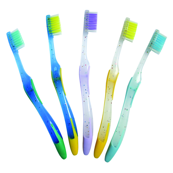 Oraline Kids Premium Toothbrush, Stage 4, 27 Tuft Soft, 2 Color Grip