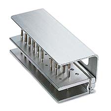 Pac-Dent 30-Hole Aluminum Bur Block. Holds 20 FG Pac-Dent 30-Hole Aluminum Bur Block. Holds 20 FG