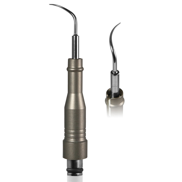 Parkell 25K RIGHT curved perio ultrasonic insert with a metal grip