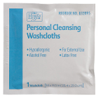 Hygea Personal Cleaning Washcloths, Individual Packets, 400/Case, 10" x 11.5"