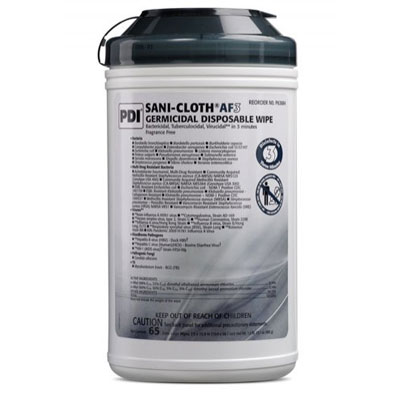 Sani-Cloth AF3 X-Large Wipes (7.5 x 15) 65 wipes/ Sani-Cloth AF3 X-Large Wipes (7.5 x 15) 65 wipes/