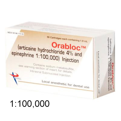 Orabloc Articaine HCl 4% with Epinephrine 1:100,0 Orabloc Articaine HCl 4% with Epinephrine 1:100,0