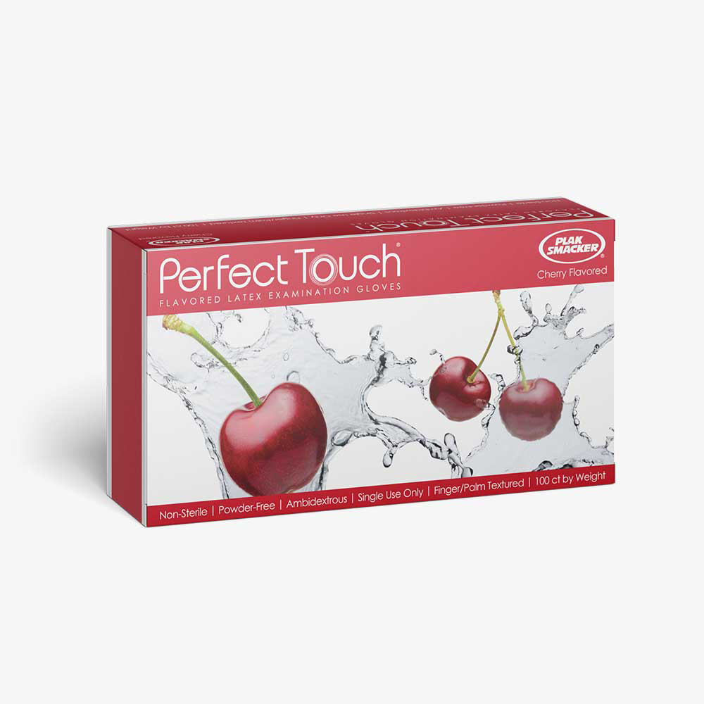 Perfect Touch Cherry Flavored Latex Gloves, Pink, X-Small, 100/Bx | Net32