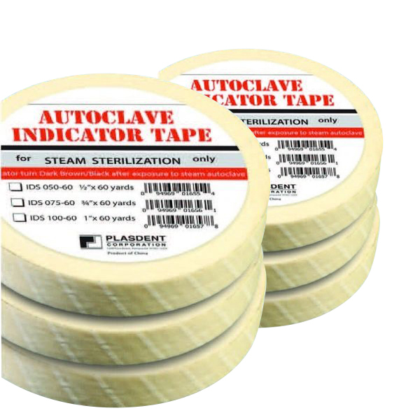 Plasdent Autoclave Indicator Tape Steam Sterilization. ½" x 60 Yards