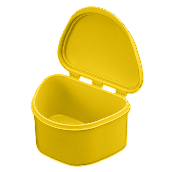Plasdent Denture Box - Bright Yellow Chroma Color Plasdent Denture Box - Bright Yellow Chroma Color