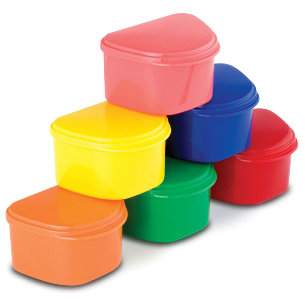 Plasdent Denture Box - Assorted Chroma Colored 12 Plasdent Denture Box - Assorted Chroma Colored 12