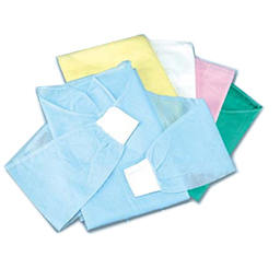 Plasdent Premium Barrier Gown, Blue, Tie Back, Kn Plasdent Premium Barrier Gown, Blue, Tie Back, Kn