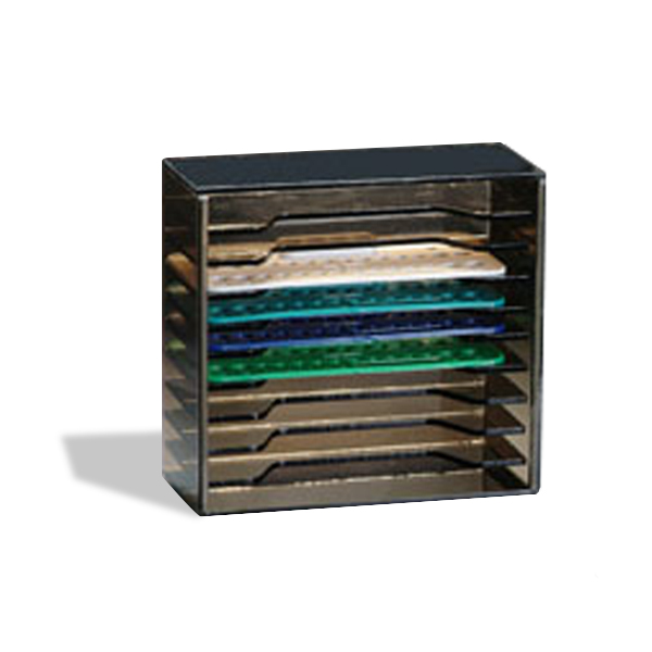 Plasdent Ortho Bracket Tray Holder (Rack), Smoke Gray, Holds 10 Bracket