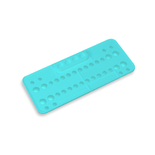 Plasdent Ortho Bracket Trays, Disposable, Aqua, Package of 25 bracket