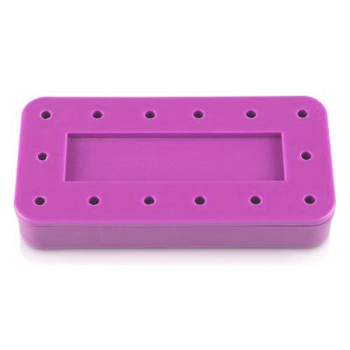 Plasdent Rectangular Bur Block - Spectrum Pink, 1 Plasdent Rectangular Bur Block - Spectrum Pink, 1