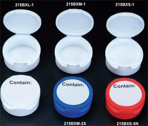 Plasdent Small White Round Boxes, 1 1/2 Diameter Plasdent Small White Round Boxes, 1 1/2 Diameter
