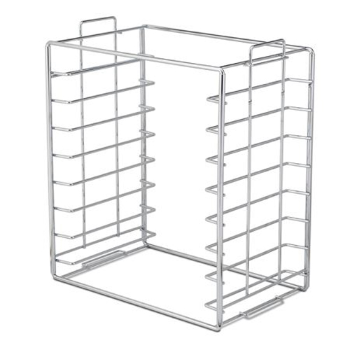 Plasdent Chrome Tray Rack for Size B Tray and Lid, Long Side Loading