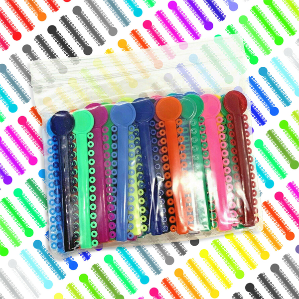 plastcareusa Elastic Ligature Bands, Assorted Colors, 1040/Pk Net32