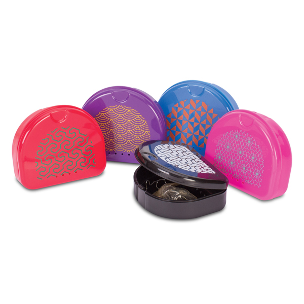 Practicon Fun Prints Retainer Cases with Geometric Prints, 50/Bag. 5 ...