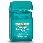 SmileGoods Premium Mint PTFE Dental Floss coordinates toothbrushes