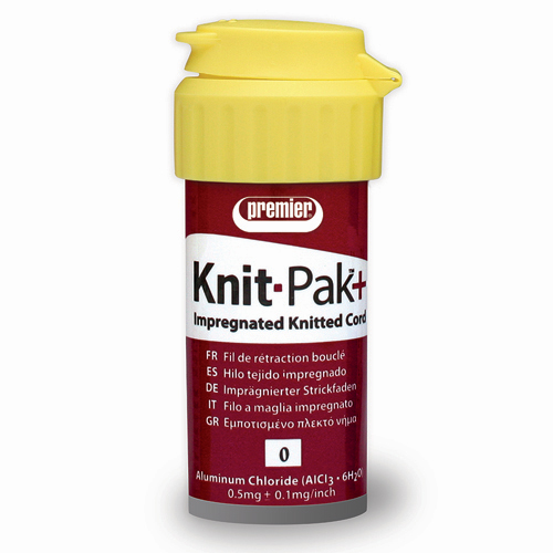 KnitPak+ Size 0 Aluminum Chloride Impregnated Knitted Retraction cord