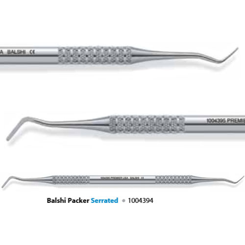 Premier Balshi Packer Serrated Cord Packing Instrument with Tactile