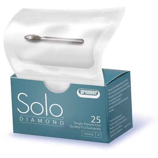 Solo #1718.8 coarse grit, curettage K diamond bur Solo #1718.8 coarse grit, curettage K diamond bur