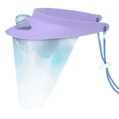 Premium Plus Face Shield Kit with Lavender Visor. Contains:1  display picture 1