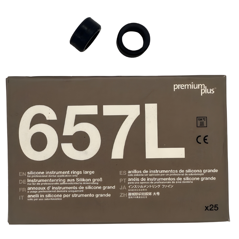 Premium Plus Silicone Instrument Rings, Black, Large, 25/Pk | Net32