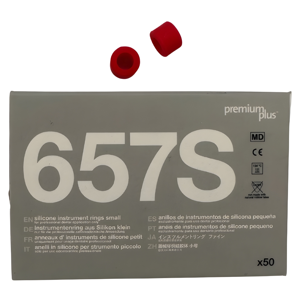 Premium Plus Silicone Instrument Rings, Red, Small, 50/Pk | Net32