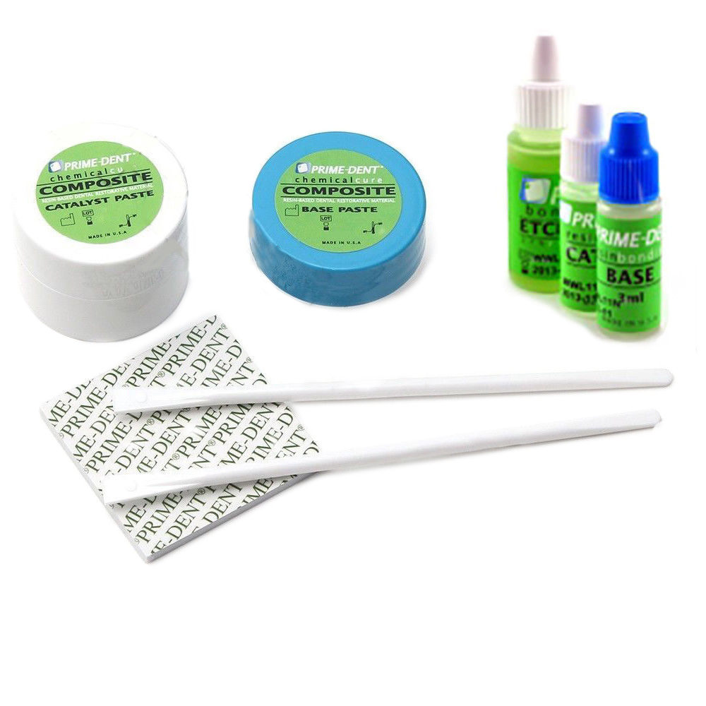 Prime-Dent Chemical Cure Composite 1.5 /1.5 g with Bonding Kit