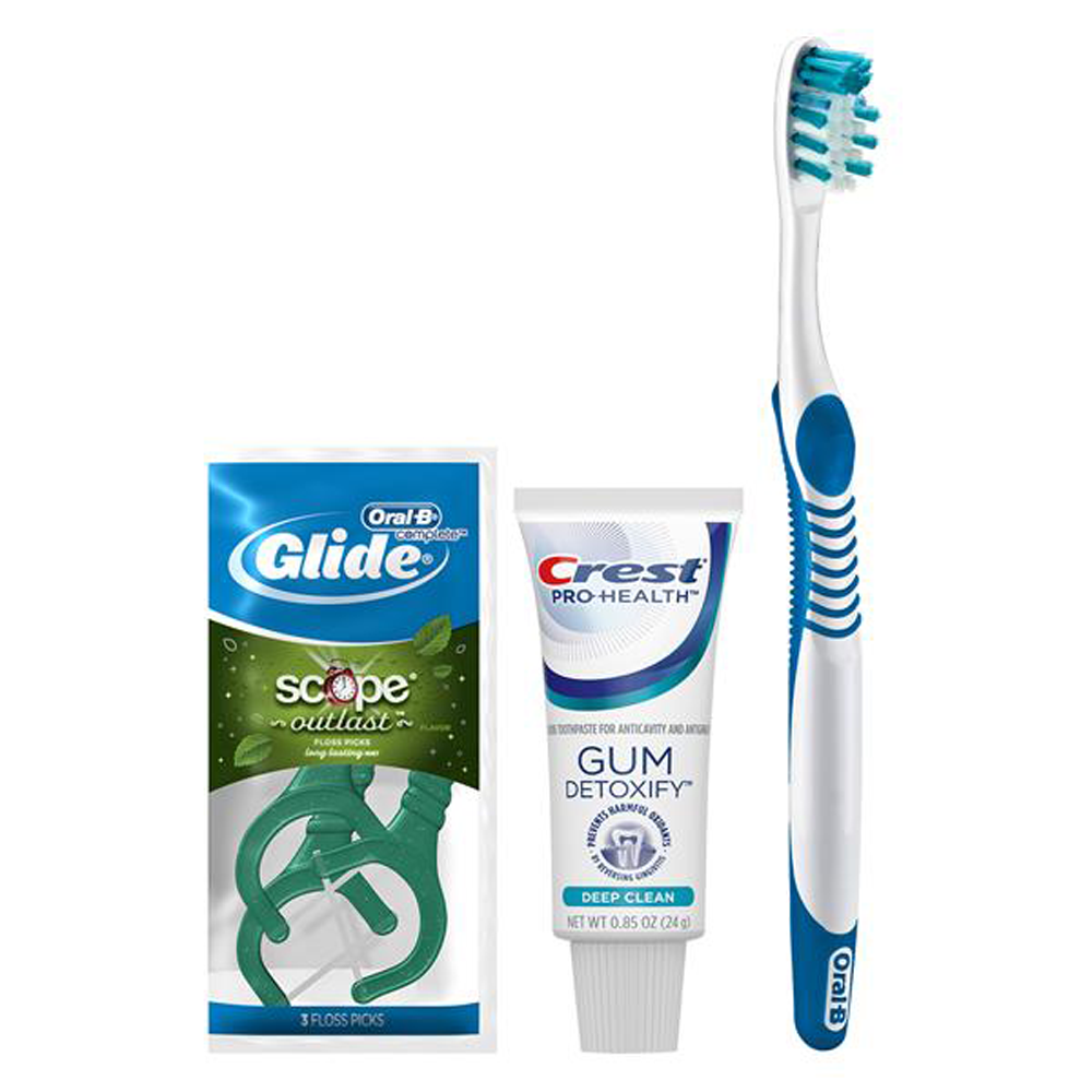 Crest OralB Daily Clean Solution Bundle with Glide + Scope Floss Picks, 72/Case Net32