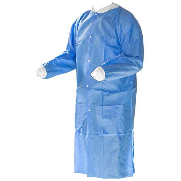 K2 Dental Lab Coat Sky Blue, Small, 10/Pk. Net32
