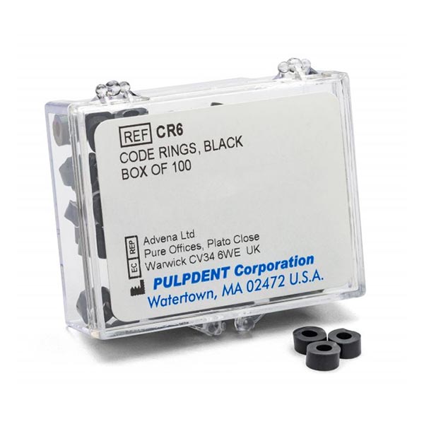 Pulpdent Black Silicone Color Code Instrument Rings 100/Bx. Will