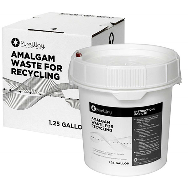 PureWay Amalgam Waste Recycling System. 1.25 Gallon bucket, shipping