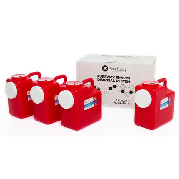 PureWay Sharps Disposal System - Multipack. 4 - 2 PureWay Sharps Disposal System - Multipack. 4 - 2