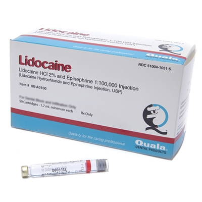 Quala Lidocaine HCL 2% with Epinephrine 1:100,000 Quala Lidocaine HCL 2% with Epinephrine 1:100,000