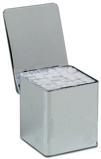 Tiltop Chrome Dispenser with #3 (Medium) Cotton P Tiltop Chrome Dispenser with #3 (Medium) Cotton P