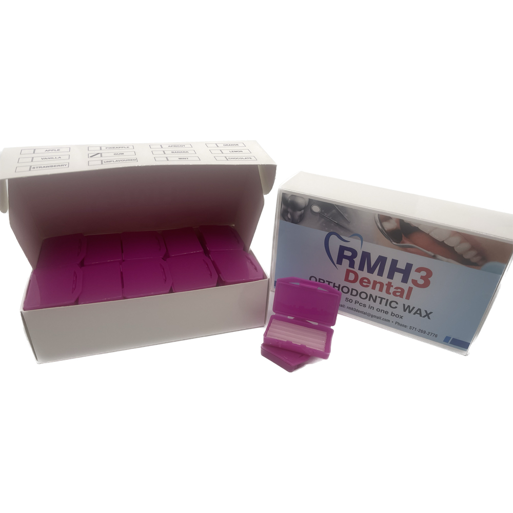 RMH3 Dental Orthodontic Wax Gum Scented 50 x 5 Stripes/Bx Net32