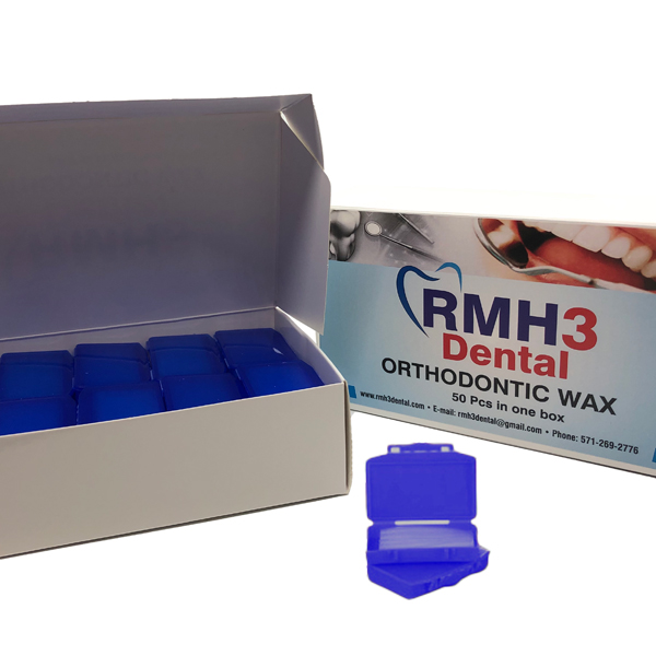 RMH3 Dental Orthodontic Wax Mint Scented 50 x 5 Stripes/Box Net32