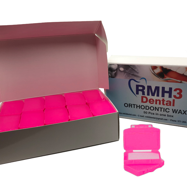 RMH3 Dental Orthodontic Wax Strawberry Scented 50 x 5 Stripes/Box Net32