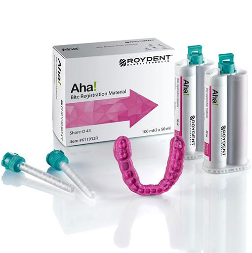 Aha! Bite Registration Material, Regular set, Pink 2 50 ml Cartridges