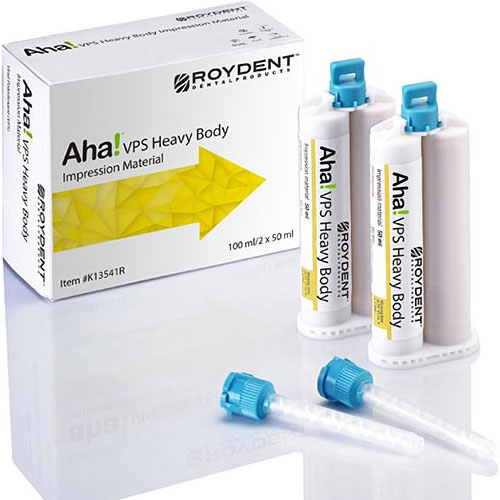Aha! VPS Impression Material, Heavy Body 2 50 ml Cartridges & 12