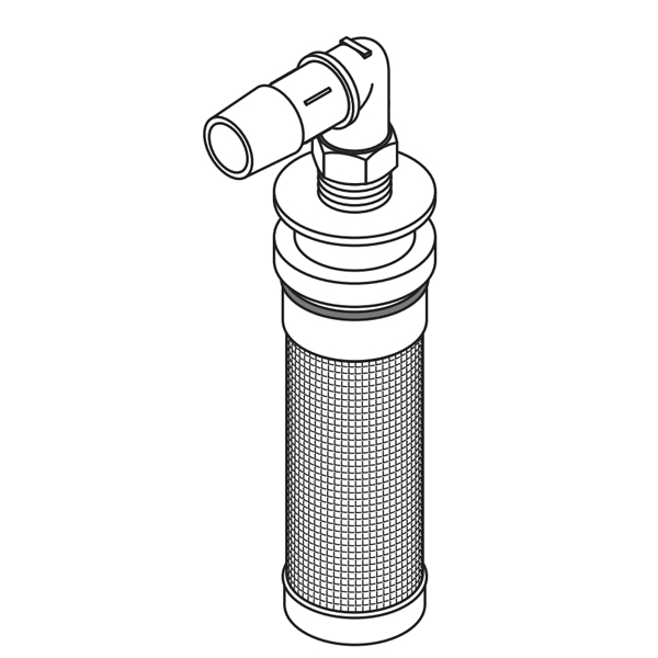 RPI Air Filter Element Size 1.25" OD x 3.77" lg. With 10 micron
