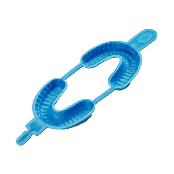 SafeDent Fluoride Trays Large Hinged Dual Arch 100/Pk. Blue Foam, Easy Lock Net32