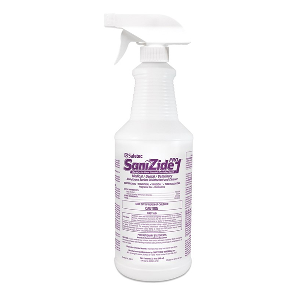 SaniZide Pro 1 RTU Surface Disinfectant Solution, SaniZide Pro 1 RTU Surface Disinfectant Solution,