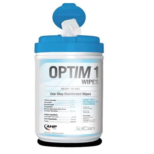 Optim 1 pre-saturated wipes, 6" x 7", 160 wipes/c Optim 1 pre-saturated wipes, 6" x 7", 160 wipes/c