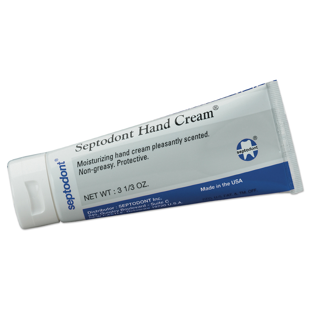 Septodont hypoallergenic, greaseless nonstaining scented hand cream