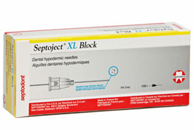 Septoject XL Dental Needles, 27 ga for Nerve Bloc Septoject XL Dental Needles, 27 ga for Nerve Bloc