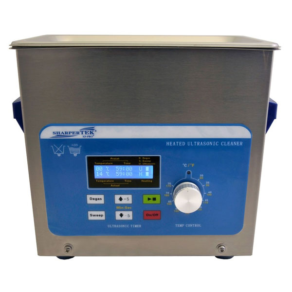 Sharpertek Heated Ultrasonic Cleaner 3/4 Gallon, Stainless Steel with