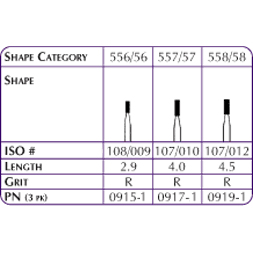 Hybrid Points FG #558 Diamond Bur 1/Pk. Regular G Hybrid Points FG #558 Diamond Bur 1/Pk. Regular G