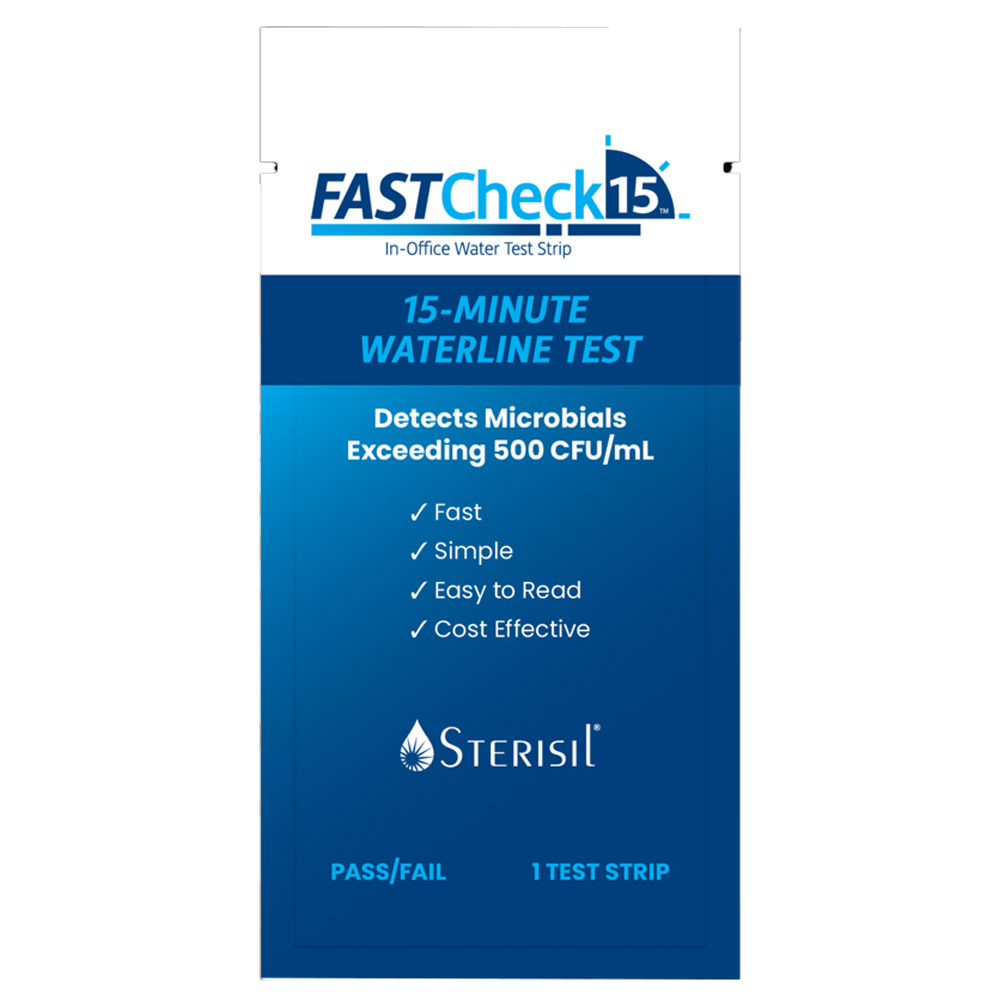 FASTCheck15 In-Office 15 Minute Waterline Test Strip, 1 Strip/Pouch, 6 ...
