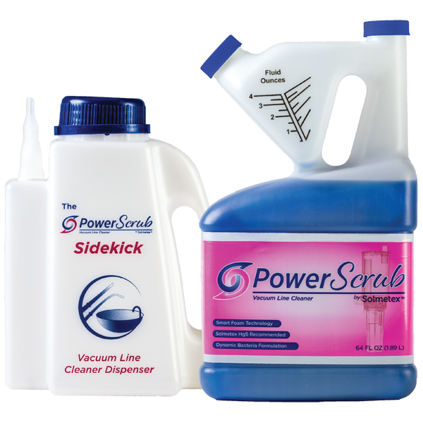 PowerScrub Vaccuum Line Cleaner Intro Kit 64 oz Solution & Side Kick