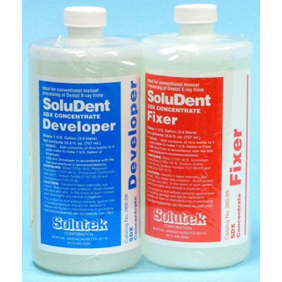 Fixer Developer SoluDent Fixer & Developer SDX Concentrate, 26 oz bottle of each. For ...