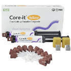 Core-it YELLOW Syringe Refill. Flowable Core Build Up Resin, Dual-Cure: 2 x 10